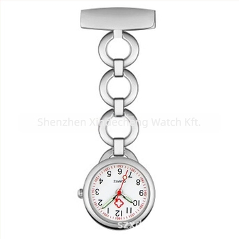 Ápolónő zsebóra gyémánttal, F008 – kvarc mozgás Huachen SL39, Dekoratív, Világidő, Mindennapi vízálló