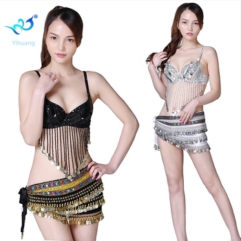 Éjszakai klub táncruha: szegecselt bikini színpadi jelmez pole dance-hez, fő anyag poliészter szál, másodlagos anyag pamut, 95%+ fő anyag tartalom, őszi 2023.