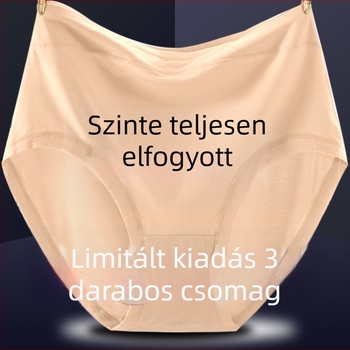 Modal anyagú plusz méretű női alsónemű, magas derekú, hasformázó