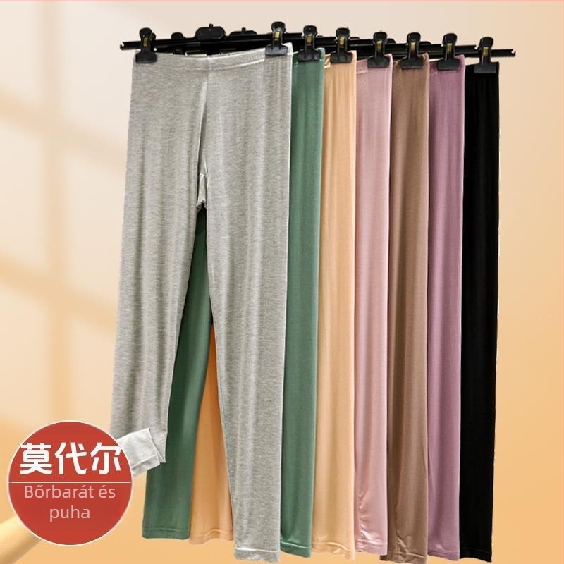 Női vékony modal leggings, tavasz, magas derék, varrás nélküli, rugalmas, karcsúsító hatás, jóga