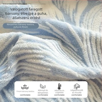 Tejbársony gumis lepedő, őszi-téli vastagított, egyszínű, 1.5 m
