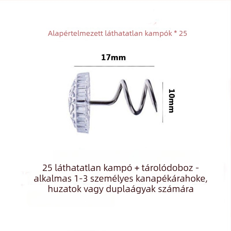 Univerzális kanapé párna rögzítő – Anti-slip csipesz PP + rozsdamentes acél, mindennapi stílus, utazási tárolás