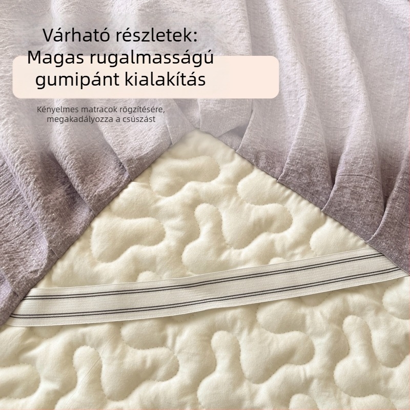 Pamut quiltelt ágytakaró 1,5 m-es ágyhoz, virágos mintával, reaktív nyomtatás, csúszásmentes, szennyeződésálló, háromrészes készlet