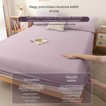 Pamutból készült gumis lepedő őszi-téli szezonra, egyszemélyes ágy 0.9 m