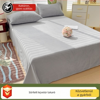 Tej velvet lepedő, steppelt, világosszürke