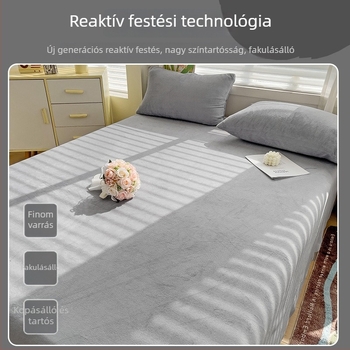 Tej velvet lepedő, steppelt, világosszürke