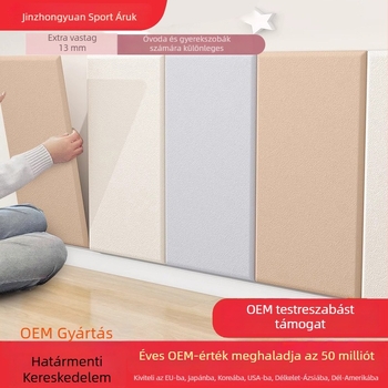 EVA falpanel, öntapadó, egy darab, egyszínű mintázat, dekoratív falikép a nappaliba és a hálószobába; modern 3D minimalista stílus; antistatikus, vízálló, antibakteriális