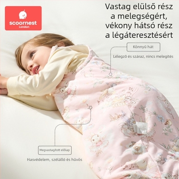 Kechao babavestés hálózsák, minden évszakra, 100% pamut, állandó hőmérséklet, rajzolt minta