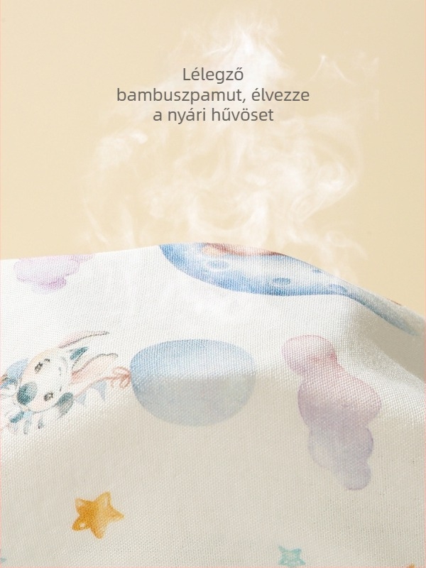Baba ujjatlan hálózsák bambusz-pamut géz anyagból, vékony tavasz-nyár, újszülötteknek, mellény-stílus