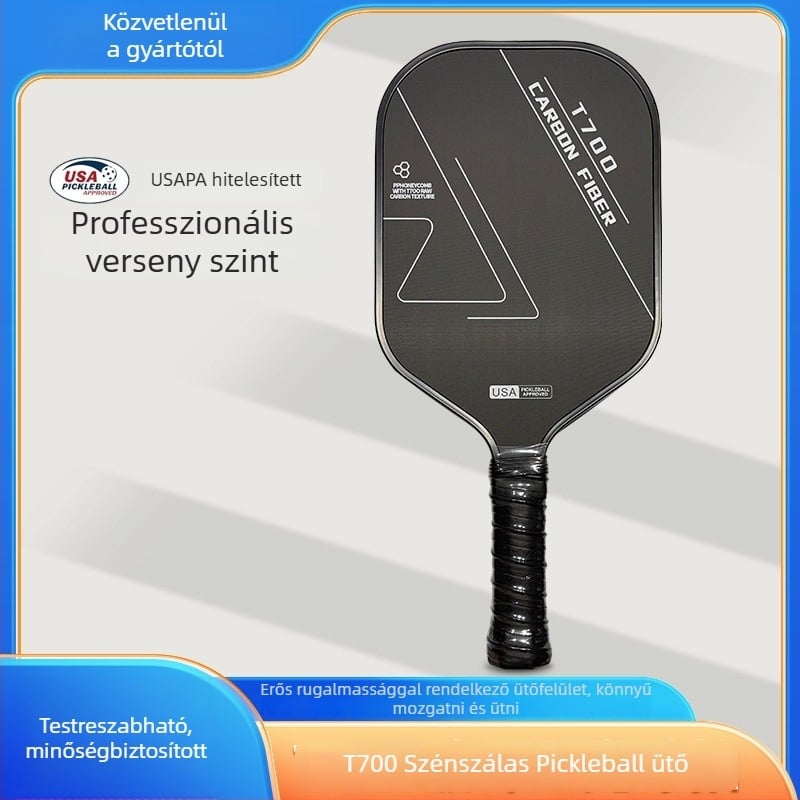 Pickleball ütő versenykategóriás – T700 szénszálas, matt felület, súly 235 g, márka Meichang Sporting Goods