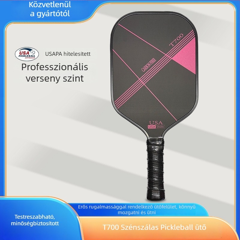 Pickleball ütő versenykategóriás – T700 szénszálas, matt felület, súly 235 g, márka Meichang Sporting Goods