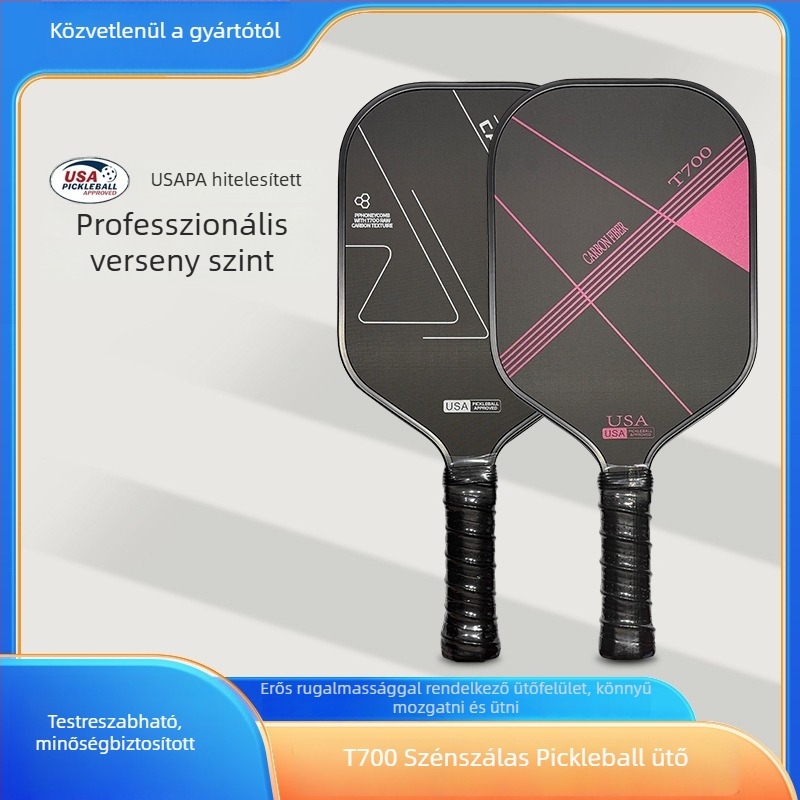 Pickleball ütő versenykategóriás – T700 szénszálas, matt felület, súly 235 g, márka Meichang Sporting Goods