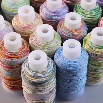 Kézzel sodrt pamutszál arany tibeti stílusú csillagfény-gradienttel, DIY nyaklánc- és karkötőzsinór