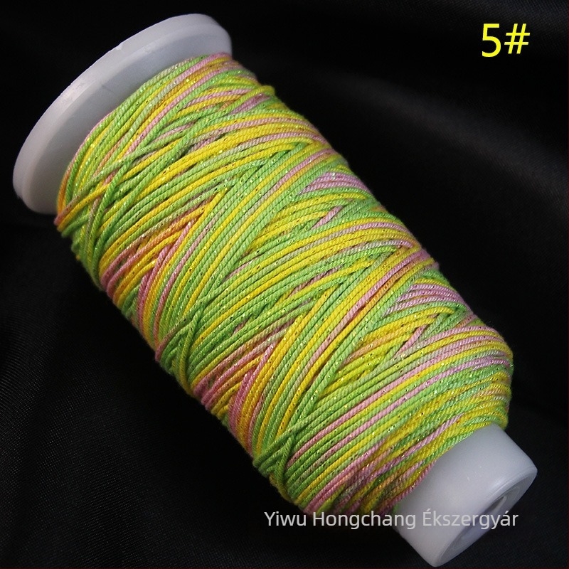 Kézzel sodrt pamutszál arany tibeti stílusú csillagfény-gradienttel, DIY nyaklánc- és karkötőzsinór