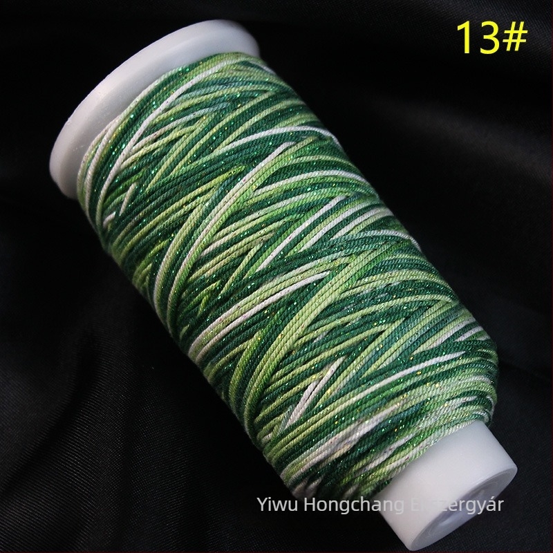 Kézzel sodrt pamutszál arany tibeti stílusú csillagfény-gradienttel, DIY nyaklánc- és karkötőzsinór