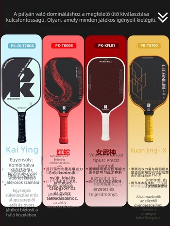 Devils pickleball ütő – szénszálas, 230 g, teljes készlet