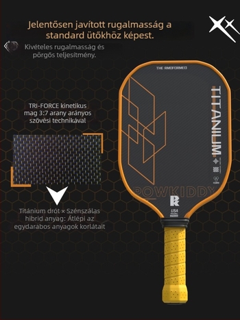 Devils pickleball ütő – szénszálas, 230 g, teljes készlet