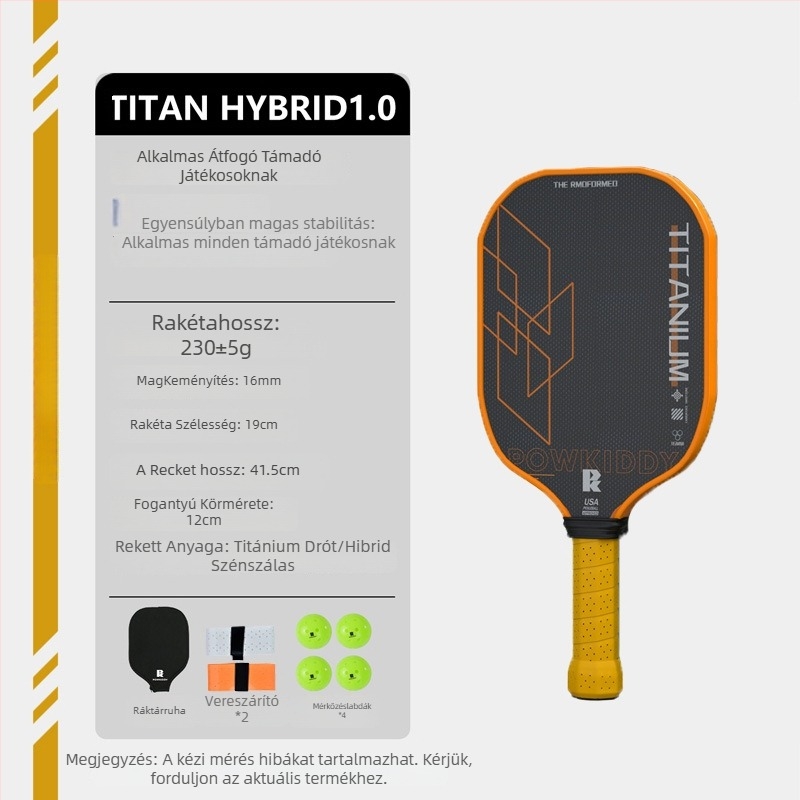 Devils pickleball ütő – szénszálas, 230 g, teljes készlet