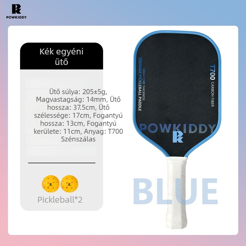 Davis pickleball ütő, T700 szénszálas, tömeg 205±5 g, méhsejt textúra