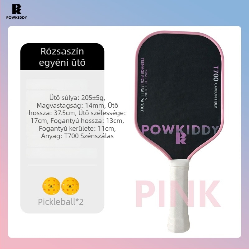 Davis pickleball ütő, T700 szénszálas, tömeg 205±5 g, méhsejt textúra