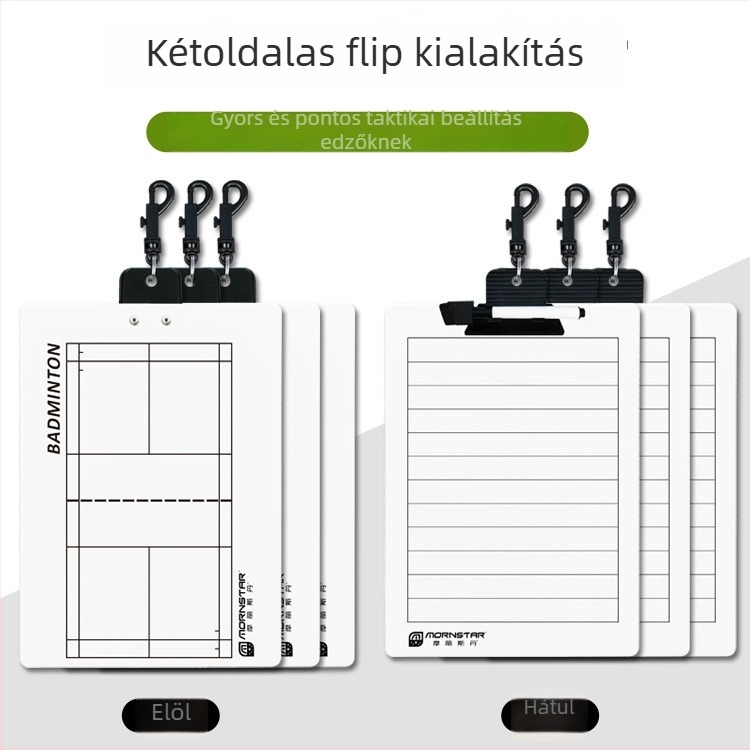 Mágneses taktikai edzőtábla futballhoz és labdajátékokhoz tollal és radírral
