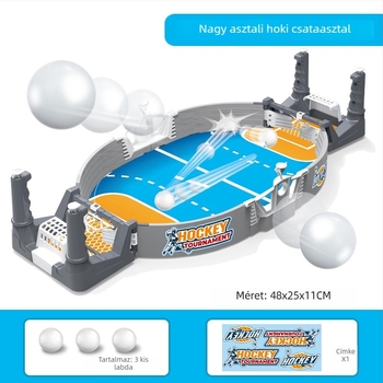 Kétfős asztali sportjáték focihoz, hokival és rugbyvel – papíralapú anyag, interaktív családi játék