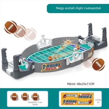 Kétfős asztali sportjáték focihoz, hokival és rugbyvel – papíralapú anyag, interaktív családi játék