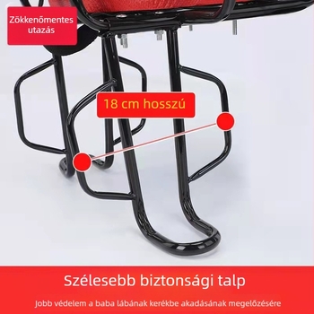 Kerékpár hátsó gyermekülés, fém váz, márka Smooth Travel, alkalmas gyermekek számára