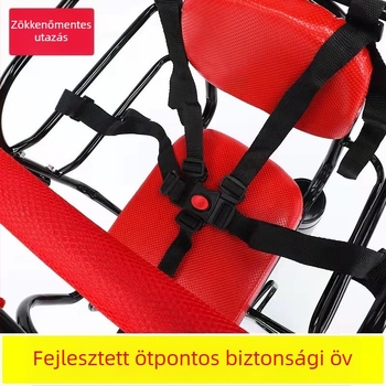 Kerékpár hátsó gyermekülés, fém váz, márka Smooth Travel, alkalmas gyermekek számára