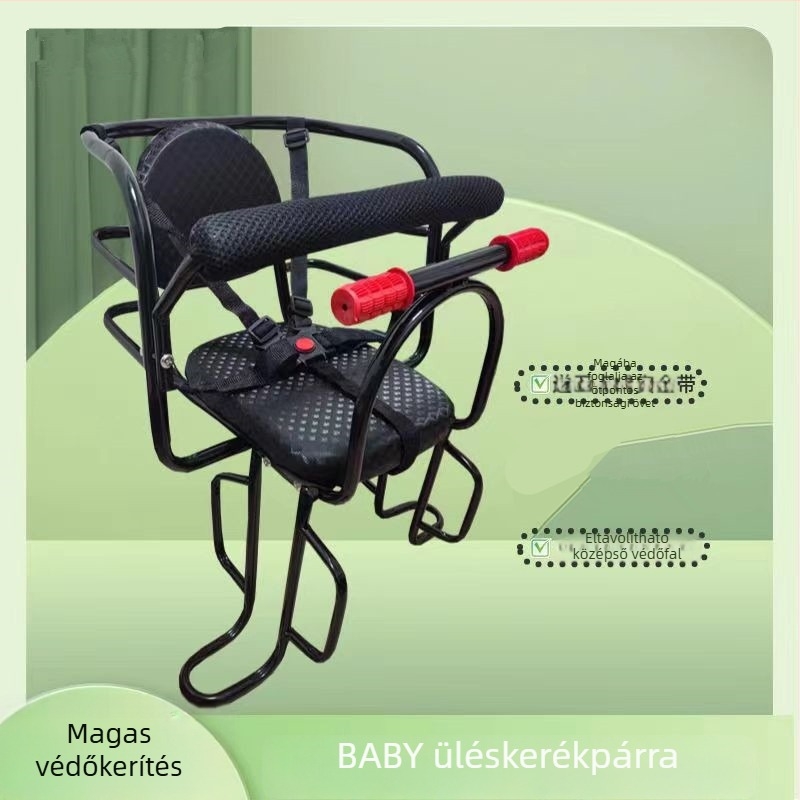 Kerékpár hátsó gyermekülés, fém váz, márka Smooth Travel, alkalmas gyermekek számára