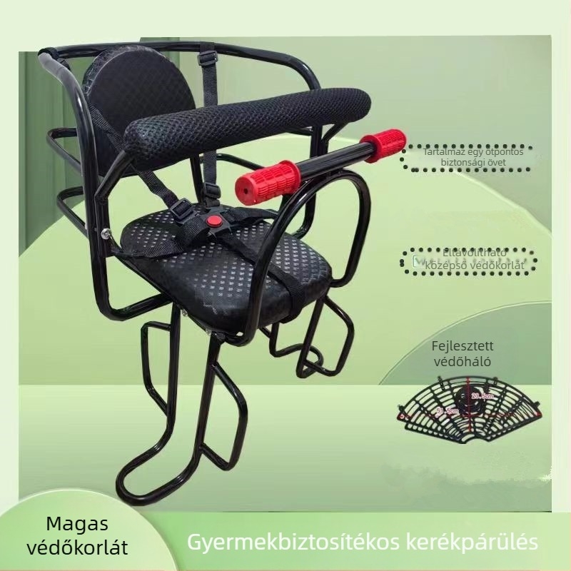 Kerékpár hátsó gyermekülés, fém váz, márka Smooth Travel, alkalmas gyermekek számára