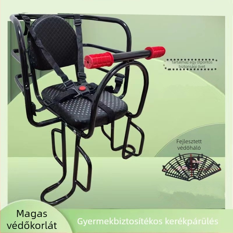 Kerékpár hátsó gyermekülés, fém váz, márka Smooth Travel, alkalmas gyermekek számára