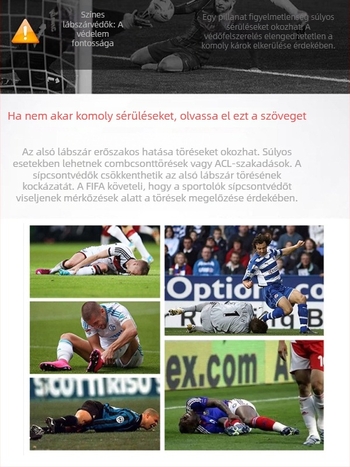 Sap Wolf Lábvédők futballhoz PU anyagból, testreszabható betétekkel