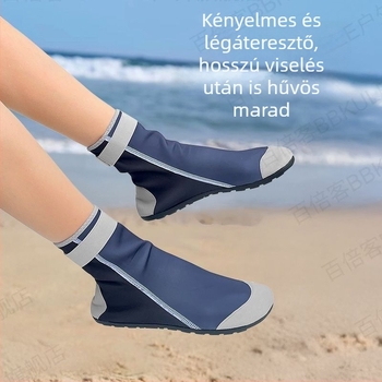 Férfiak kamuflált búvár zoknijai – meleg, csúszásmentes, kopásálló, vízálló anyagú zoknik, térdig érő strand zokni búvárkodáshoz