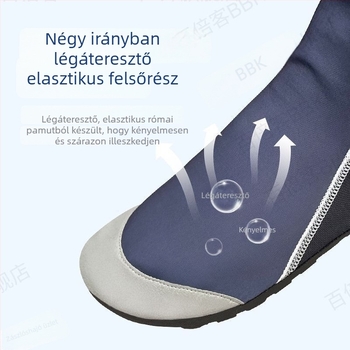 Férfiak kamuflált búvár zoknijai – meleg, csúszásmentes, kopásálló, vízálló anyagú zoknik, térdig érő strand zokni búvárkodáshoz