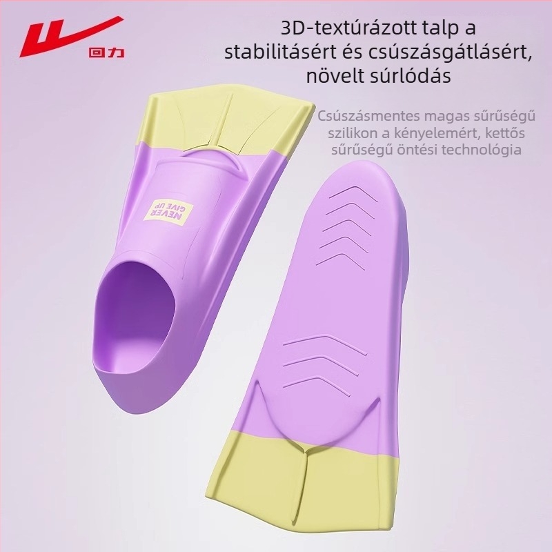 Szilikonból készült rövid úszópár edzéshez - Márka: Pull back; Anyag: Szilikon; Testreszabás: Elérhető