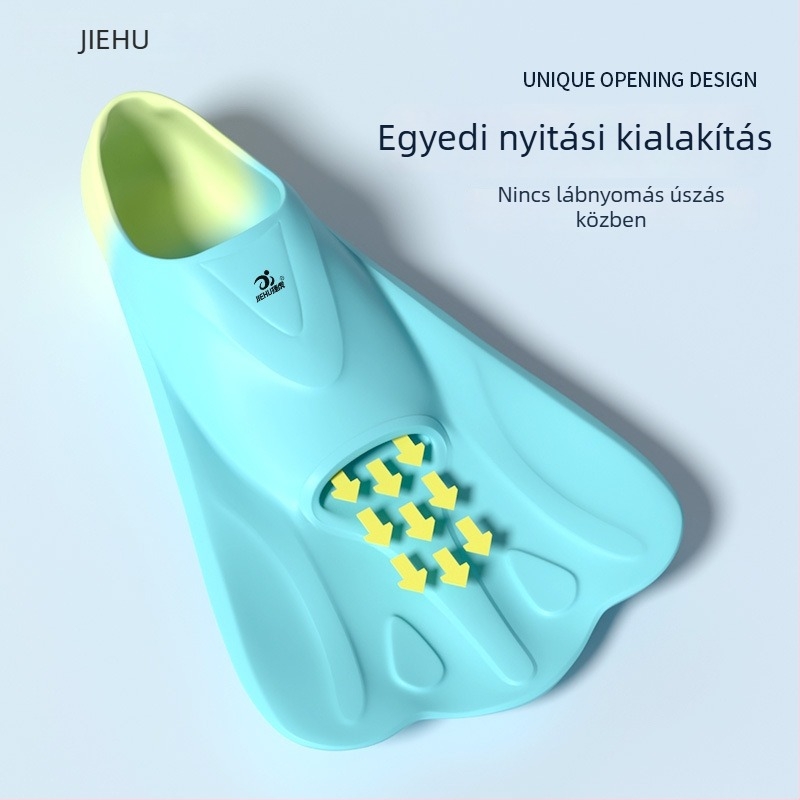 Professzionális úszófinok felnőtteknek – szabad stílusú snorkel-edzéshez, uniszex, szilikonból