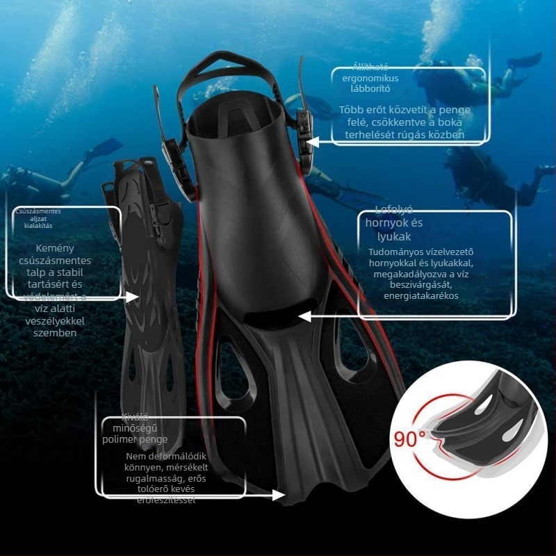 Állítható professzionális búváruszók felnőtteknek – snorkelzéshez, edzéshez, kültéri sportfelszerelés