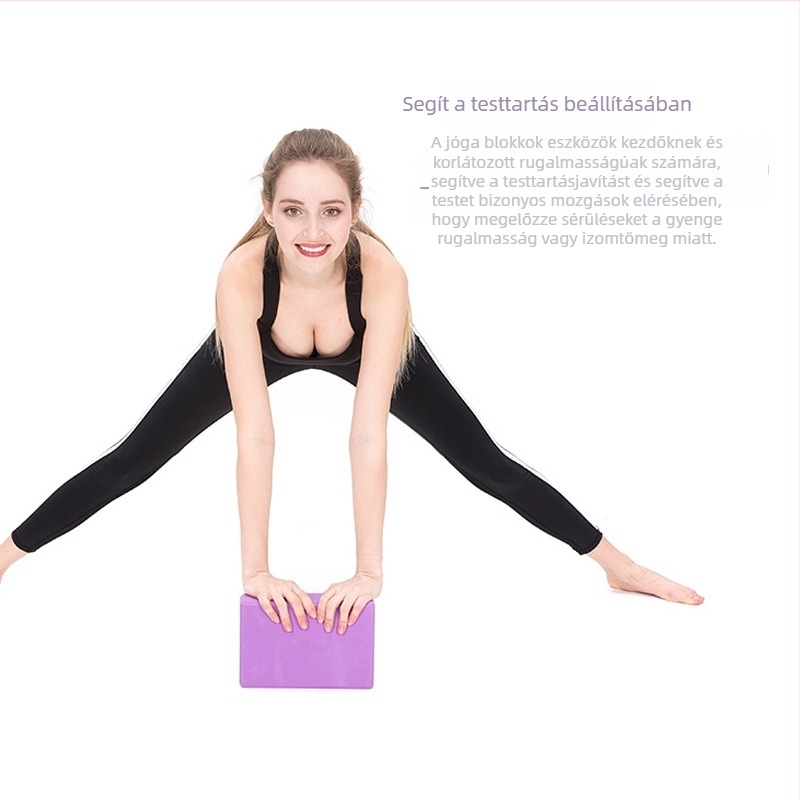 Jóga blokk 120 g, Yoga Cat, sima felület, jóga kiegészítő