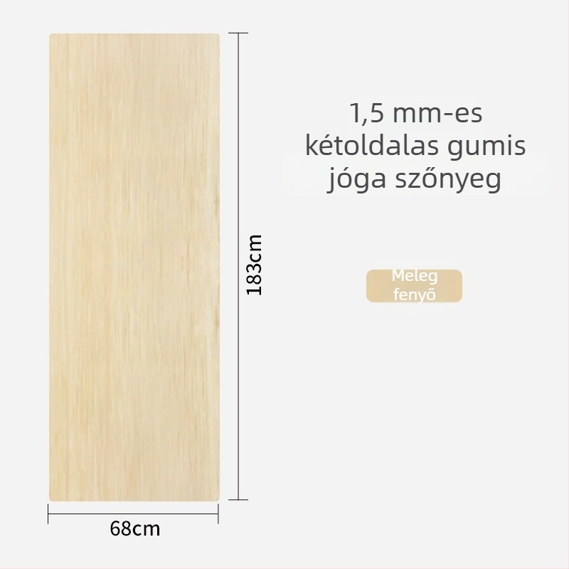 1.5 mm tiszta gumi jóga matrac, csúszásmentes, ultra vékony, összecsukható, hordozható utazáshoz és otthoni használathoz