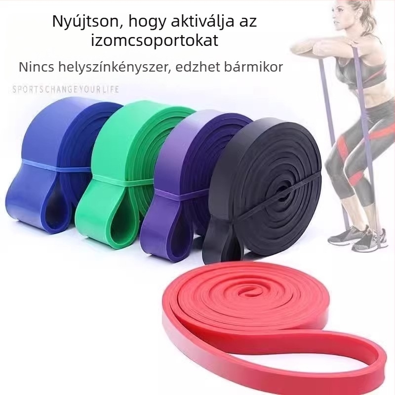 Nothing 002 TPE ellenállás szalag guggolásgyűrűvel és jóga elasztikus szalaggal, csípőemelés, robbanó erő