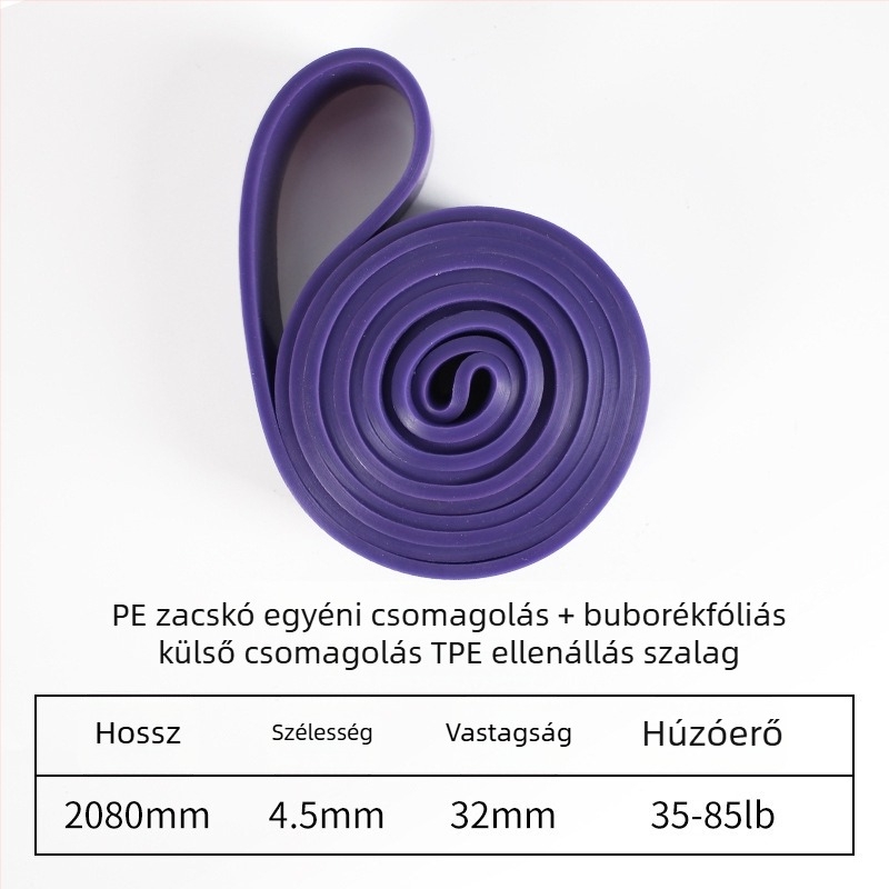 Nothing 002 TPE ellenállás szalag guggolásgyűrűvel és jóga elasztikus szalaggal, csípőemelés, robbanó erő