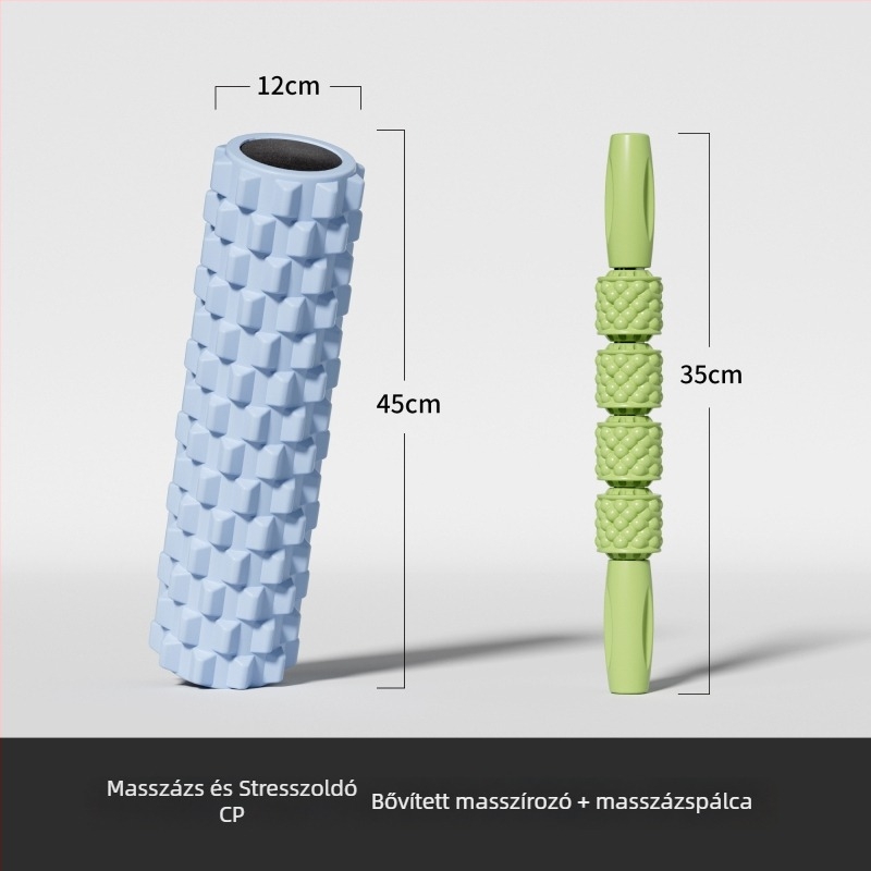 Jóga habhenger selyemviráganyaggal – izomlazítás és lábmasszázs