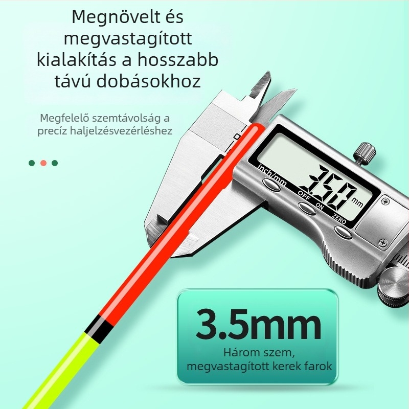 Nappal- és éjszakai kettős funkciójú elektronikus úszó, nagy érzékenységű, színt váltó kapásjelző, nagytestű halakhoz
