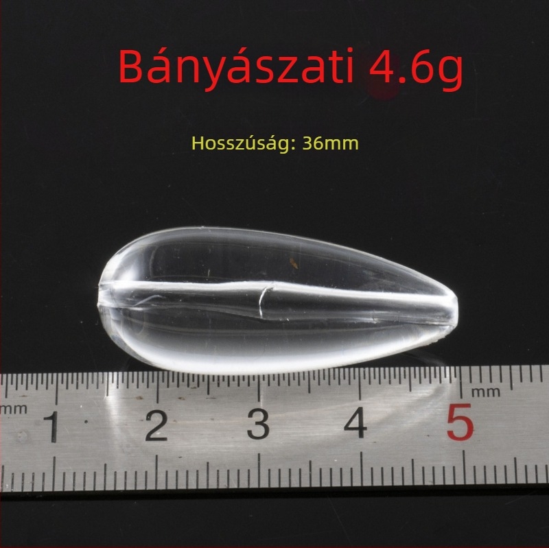 SEELUCKER süllyedő hajító eszköz – horgászfelszerelés, 3.2 g, ABS anyag, átlátszó dizájn