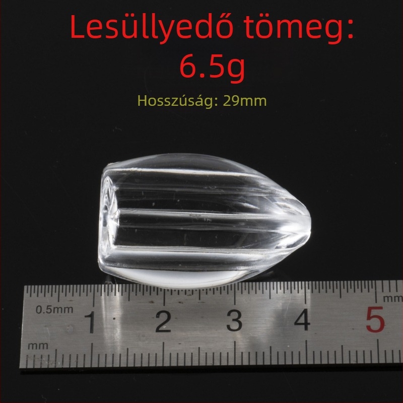 SEELUCKER süllyedő hajító eszköz – horgászfelszerelés, 3.2 g, ABS anyag, átlátszó dizájn