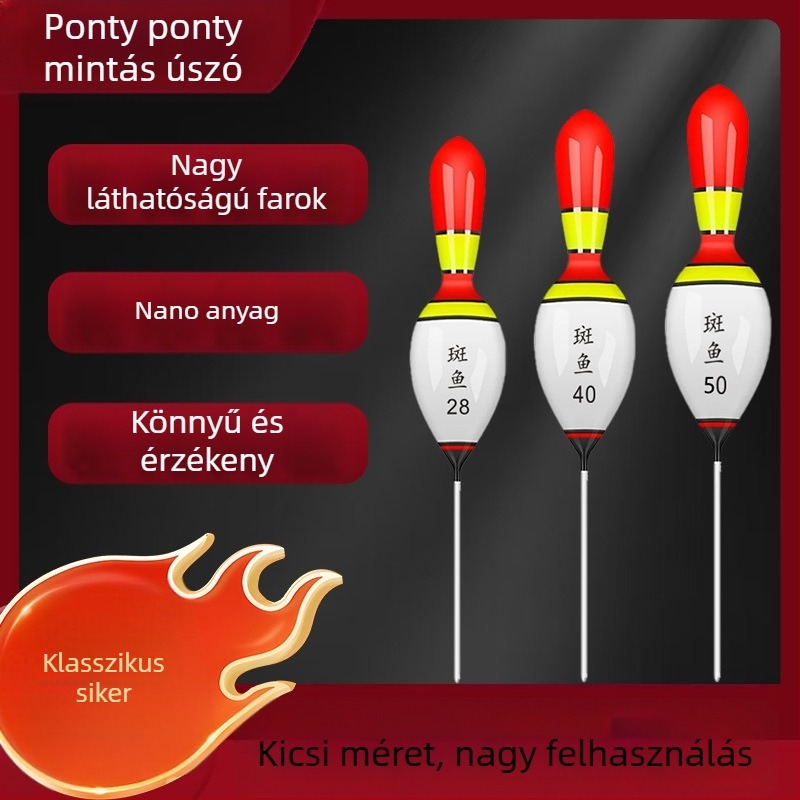 Vertikális sodrású úszó, rövid farok, nano anyag, Speckled fish