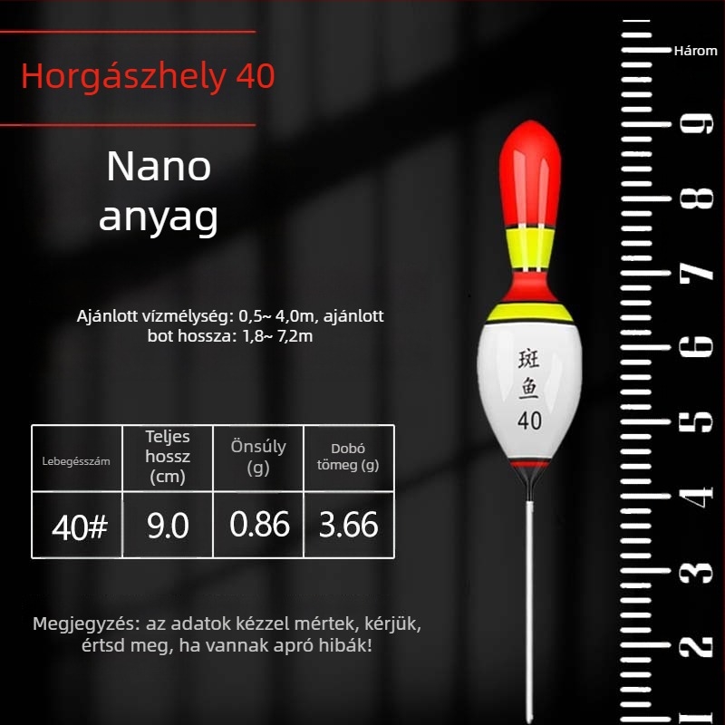Vertikális sodrású úszó, rövid farok, nano anyag, Speckled fish