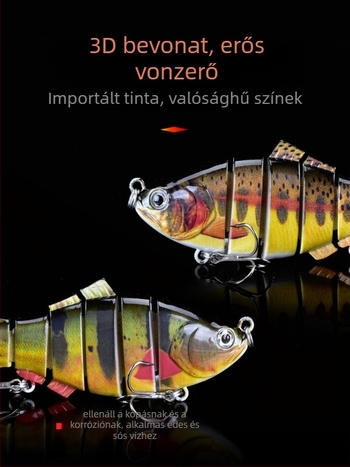 Legend of Fish Hunting csalétek | ABS anyag • három kampós horog • Dyneema csatlakozás • Kínai származás