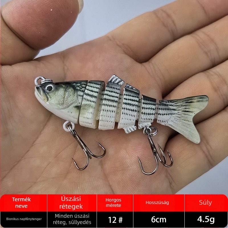 Legend of Fish Hunting csalétek | ABS anyag • három kampós horog • Dyneema csatlakozás • Kínai származás
